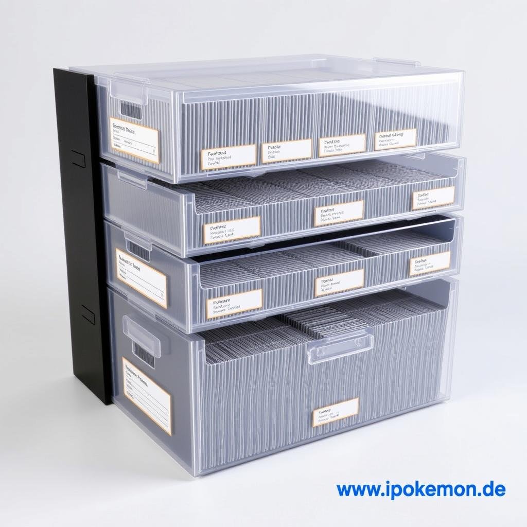 Archivboxen für Pokémon Karten Sammlung