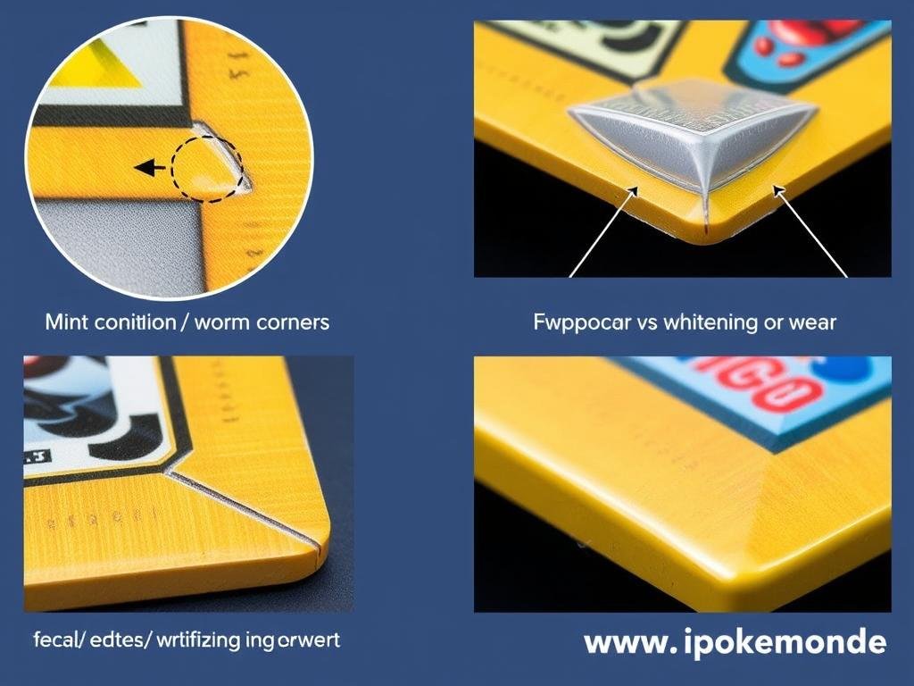 Bewertung von Ecken und Kanten bei Pokémon Karten