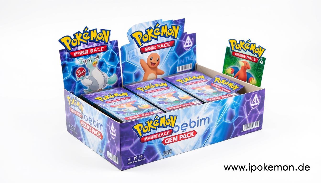 Chinesische Pokémon Karten Gem Pack Display