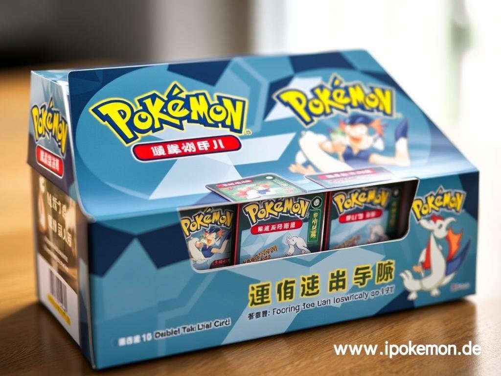 Chinesische Pokémon Karten Sammelbox mit speziellen Promo-Karten