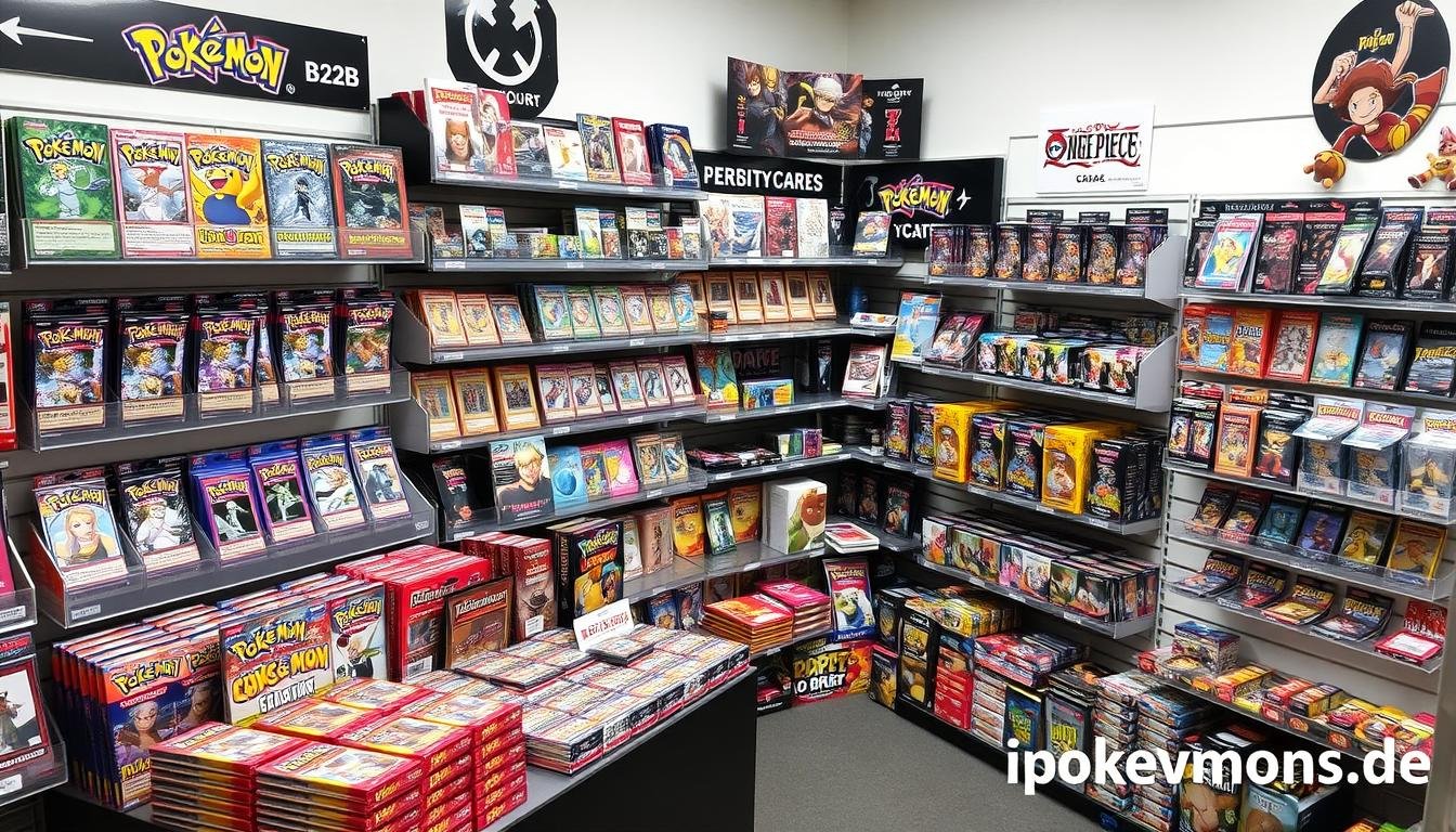 CrispyCards B2B-Bereich mit Pokémon, One Piece und Yu-Gi-Oh Produkten