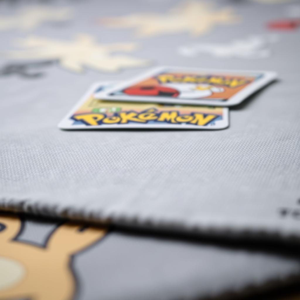 Detailansicht einer Pokémon Spielmatte