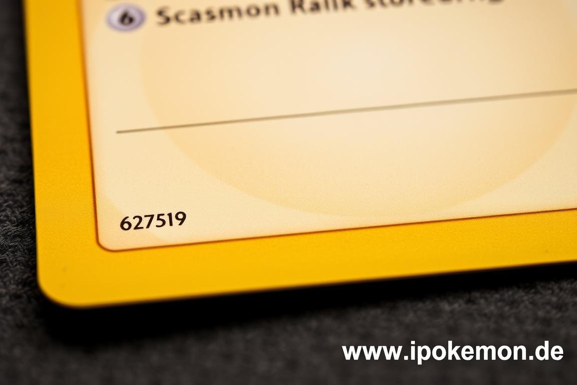 Detailansicht einer klassischen Pokémon Karte