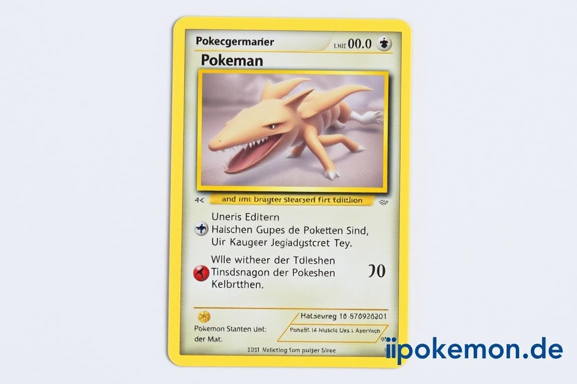 Deutsche Erstausgabe einer Pokémon Karte