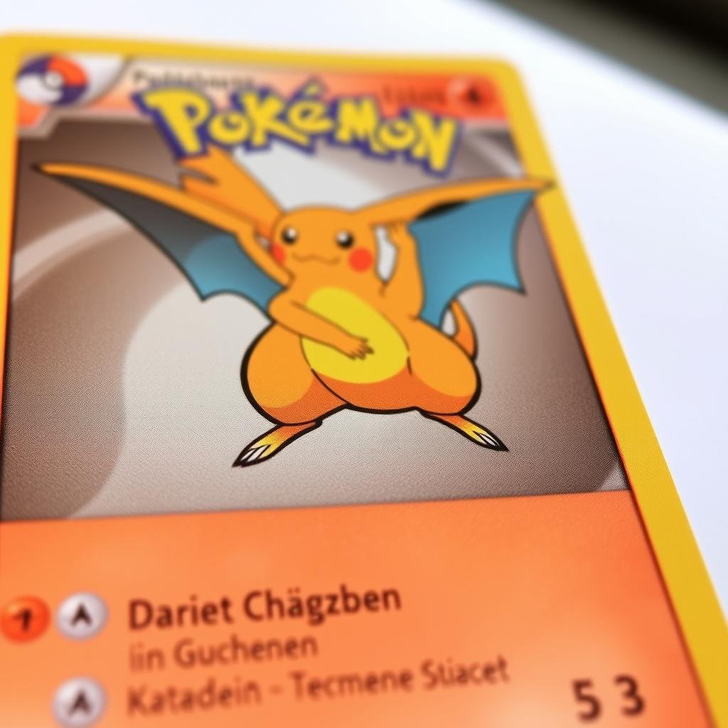 Deutsche Pokémon Karte mit typischem Layout und Designelementen