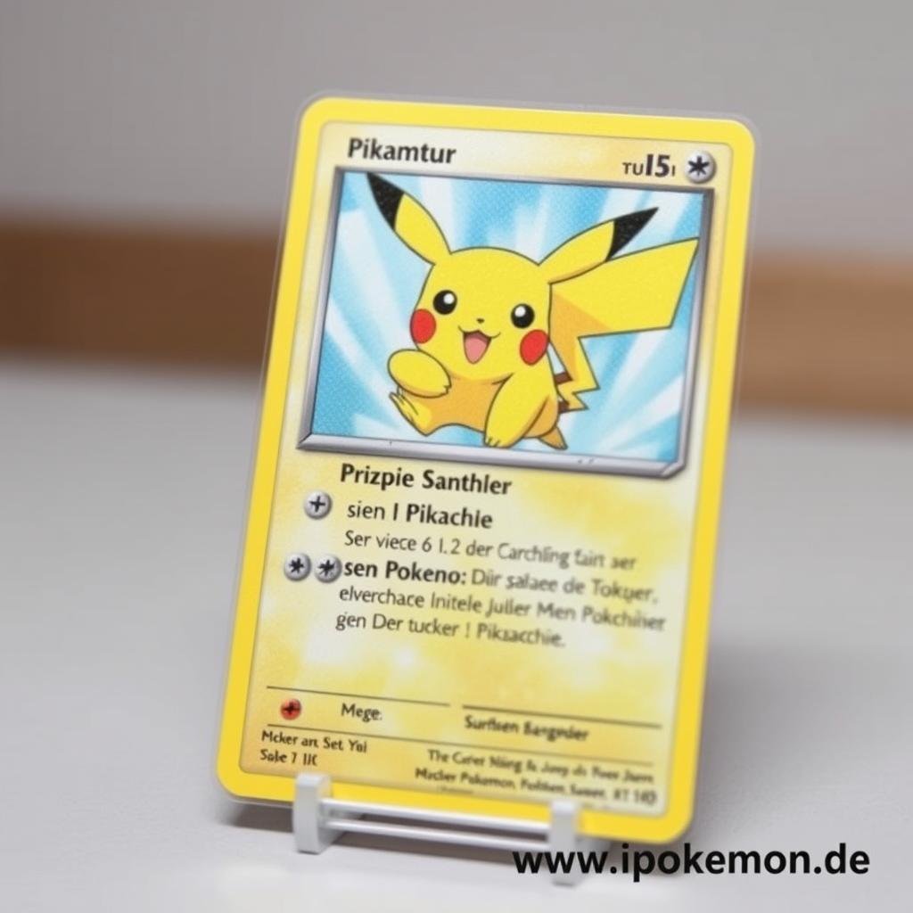 Deutsche Pokémon Karte von Pikachu
