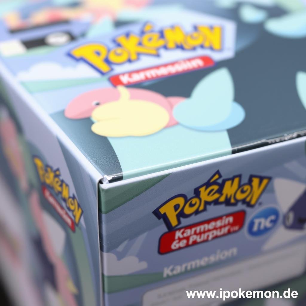 Deutsches Pokémon Karten Display von Karmesin & Purpur