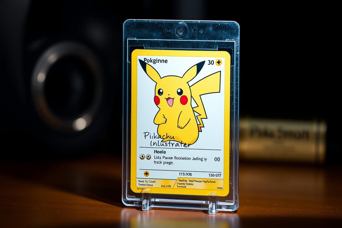 Die seltene Pikachu Illustrator-Karte, eine der wertvollsten Pokémon-Karten der Welt