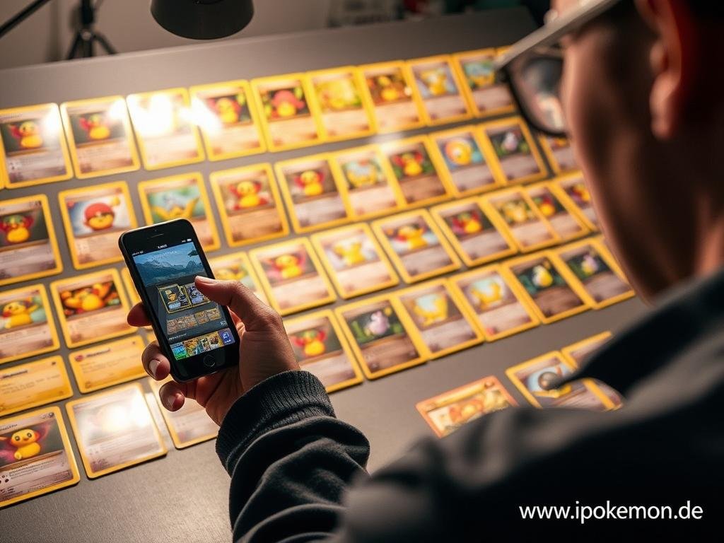 Effizientes Scannen von Pokémon Karten mit guter Beleuchtung