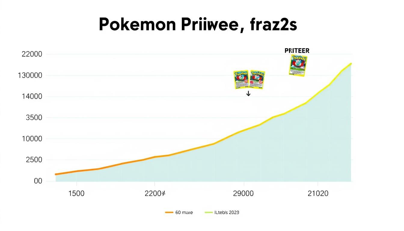 Ein Chart, der den Preisanstieg von Pokémon Karten zwischen 2020 und 2023 zeigt