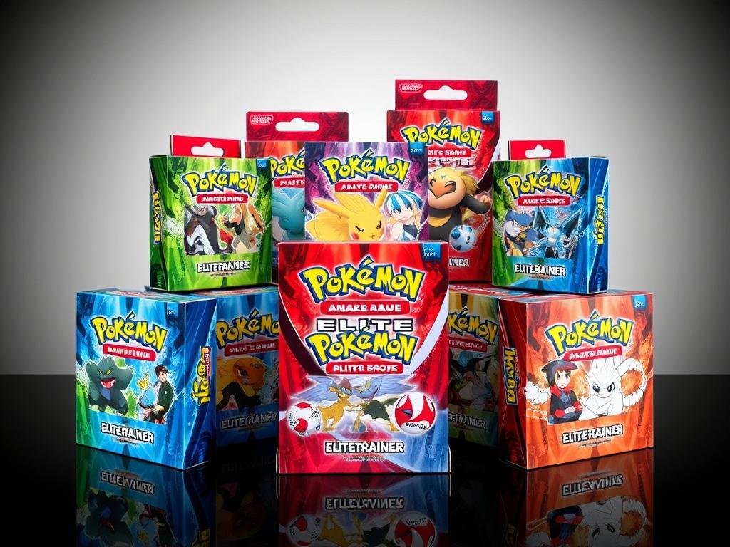 Elite Trainer Box Display mit mehreren Elite Trainer Boxen