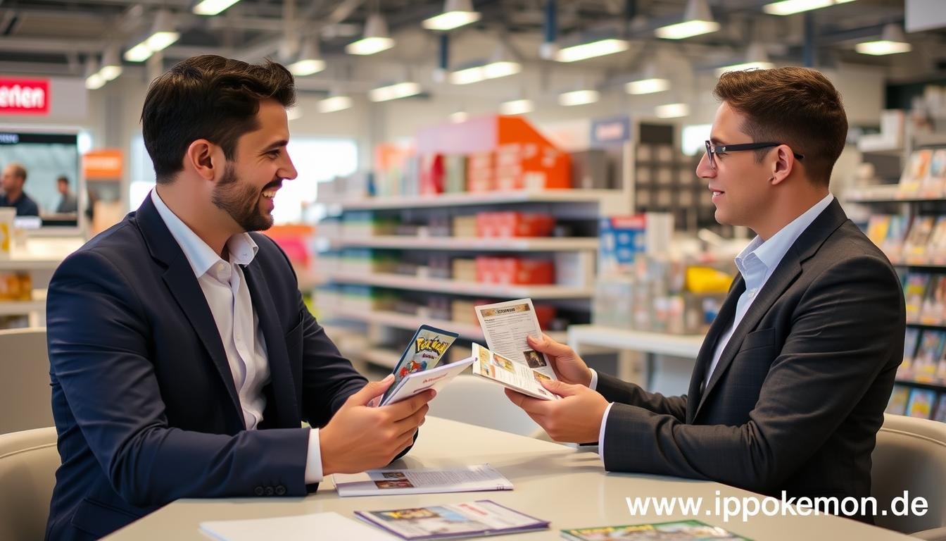 Erfolgreiche Pokémon Karten Händler Partnerschaft