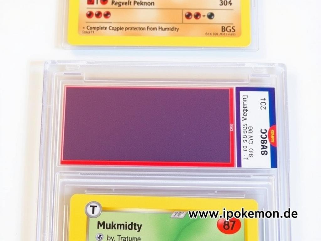 Gegradete Pokémon Karte in versiegelter Schutzhülle