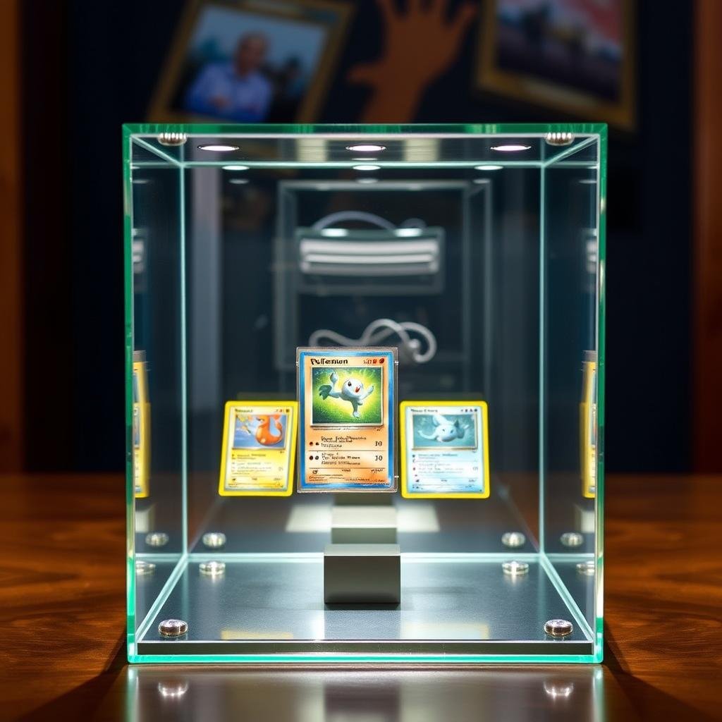 Glas-Display für Pokémon Karten