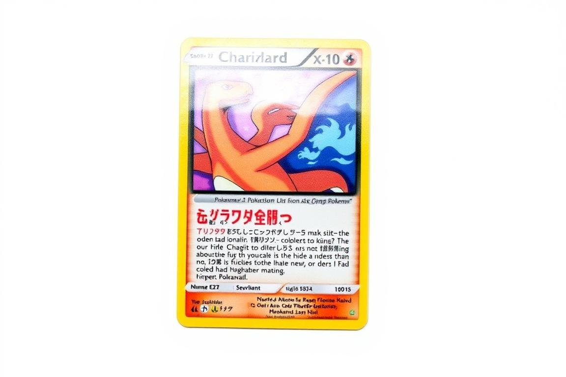 Glurak EX Pokémon Karte aus Karmesin & Purpur
