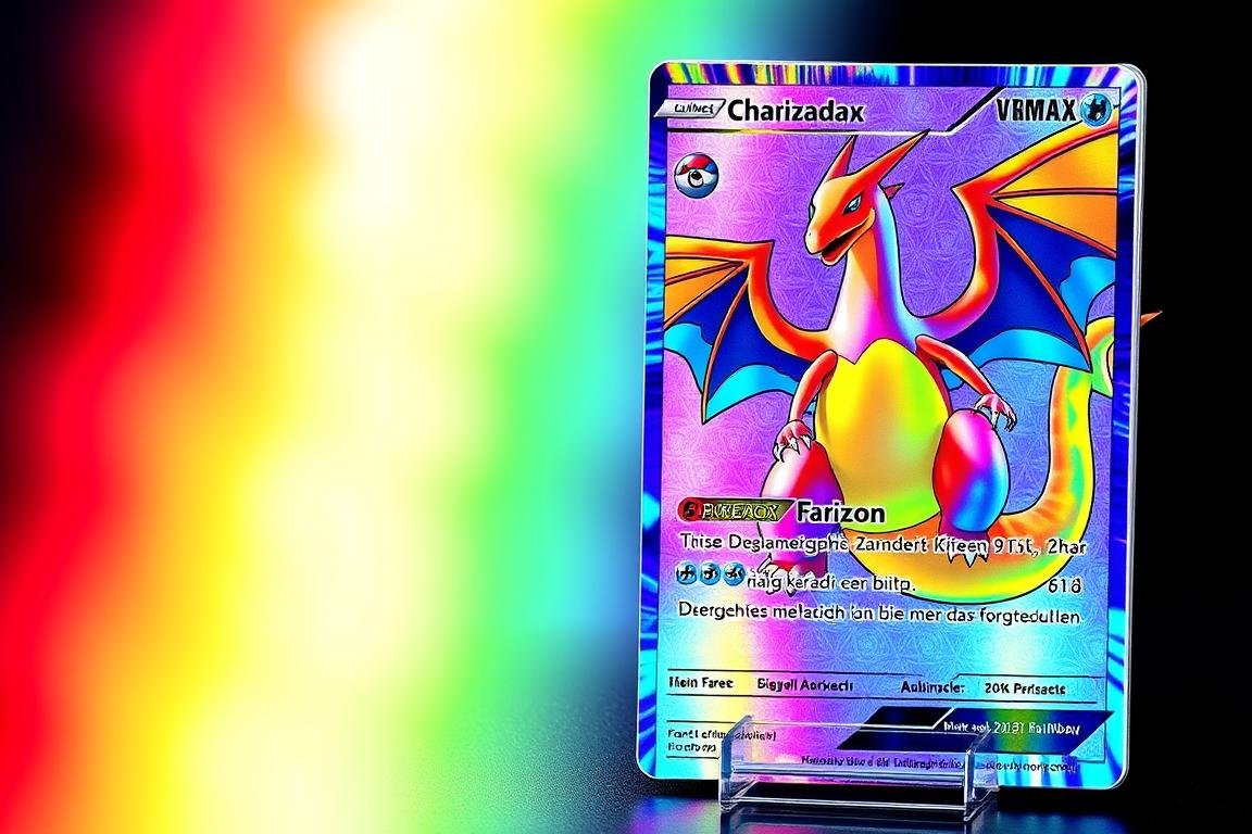 Glurak VMAX Rainbow Rare Karte