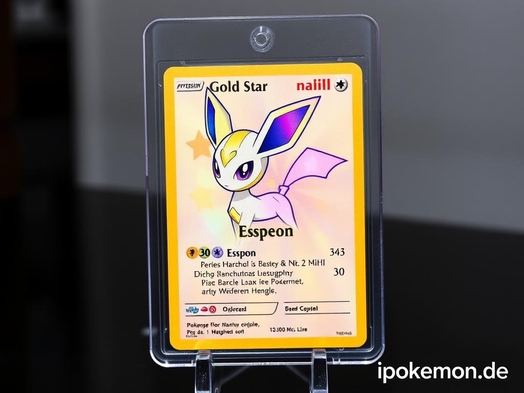 Gold Star Espeon Pokémon Karte