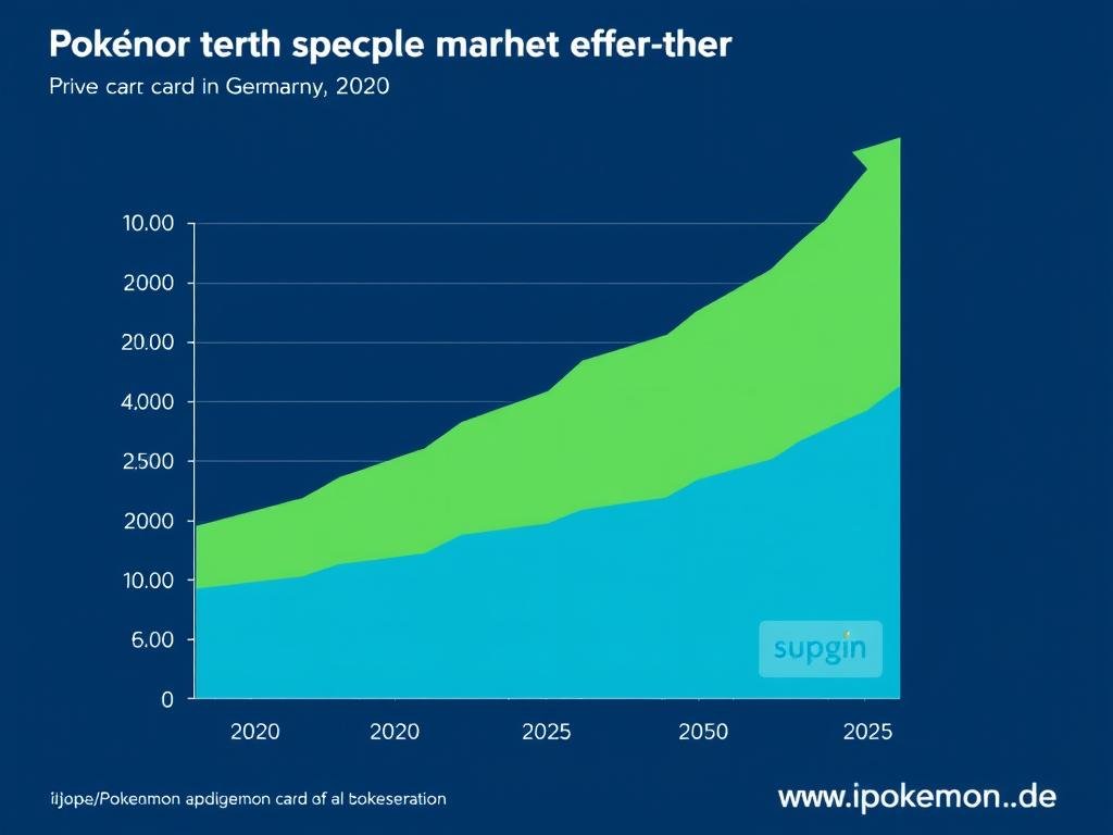 Grafik zeigt Wachstum des Pokémon Karten Marktes in Deutschland