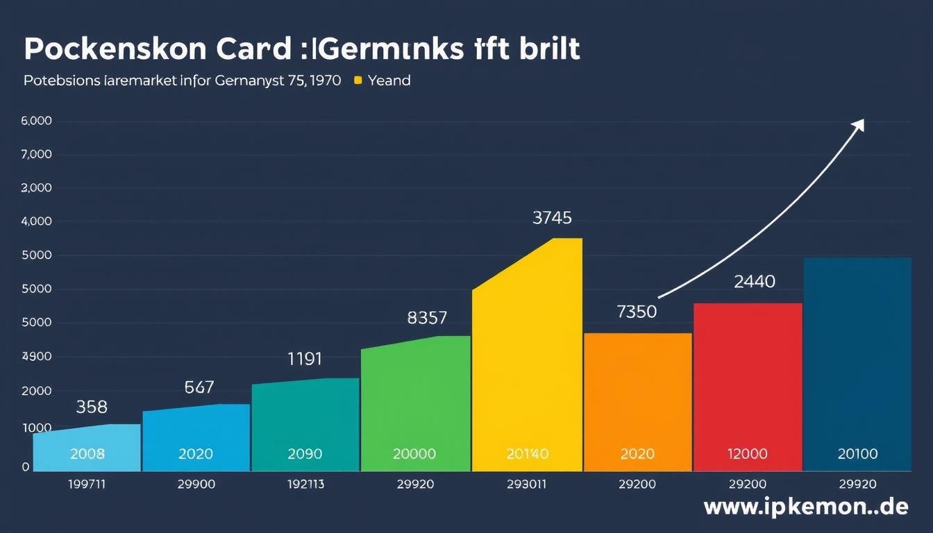Grafik zeigt Wachstumskurve des Pokémon Karten Marktes in Deutschland
