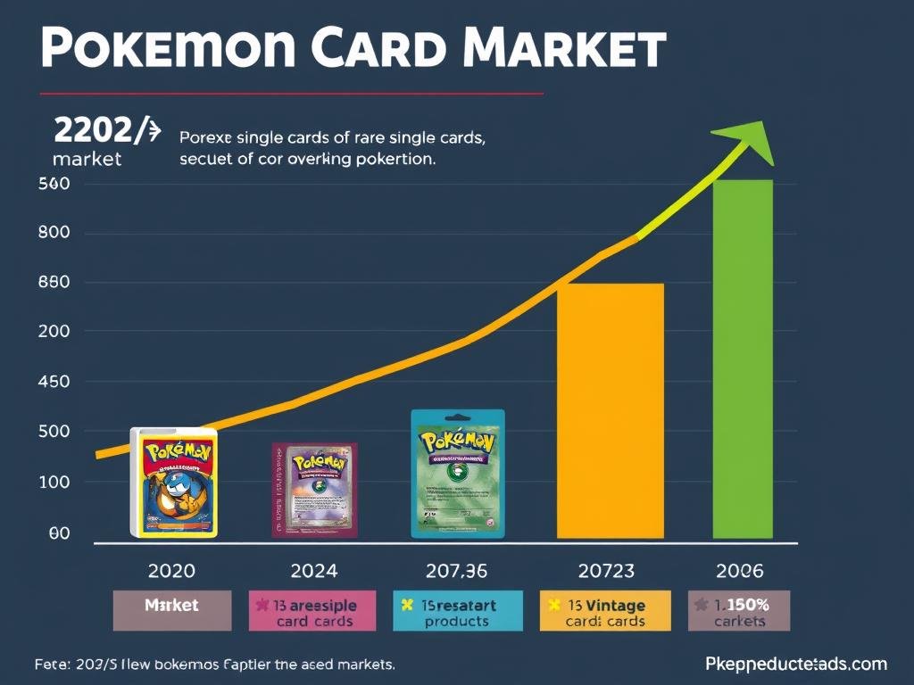 Grafik zeigt Wachstumstrends im Pokémon Karten Markt