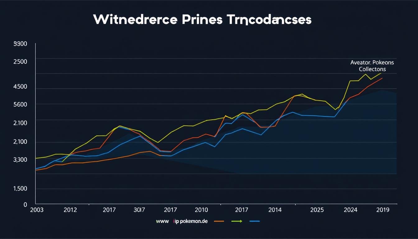 Grafik zur Preisentwicklung von Pokémon Karten im Großhandel 2024