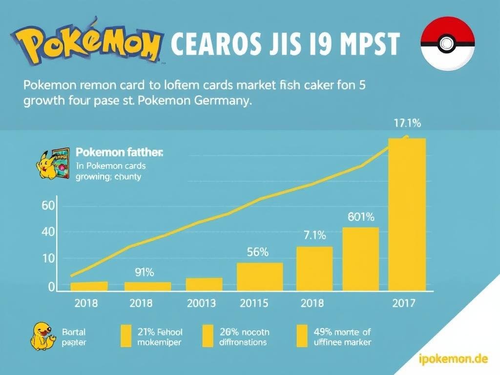 Grafische Darstellung der Marktentwicklung für Pokémon Karten in Deutschland