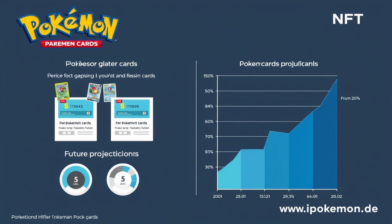 Grafische Darstellung der Marktentwicklung von Pokémon Karten und NFTs