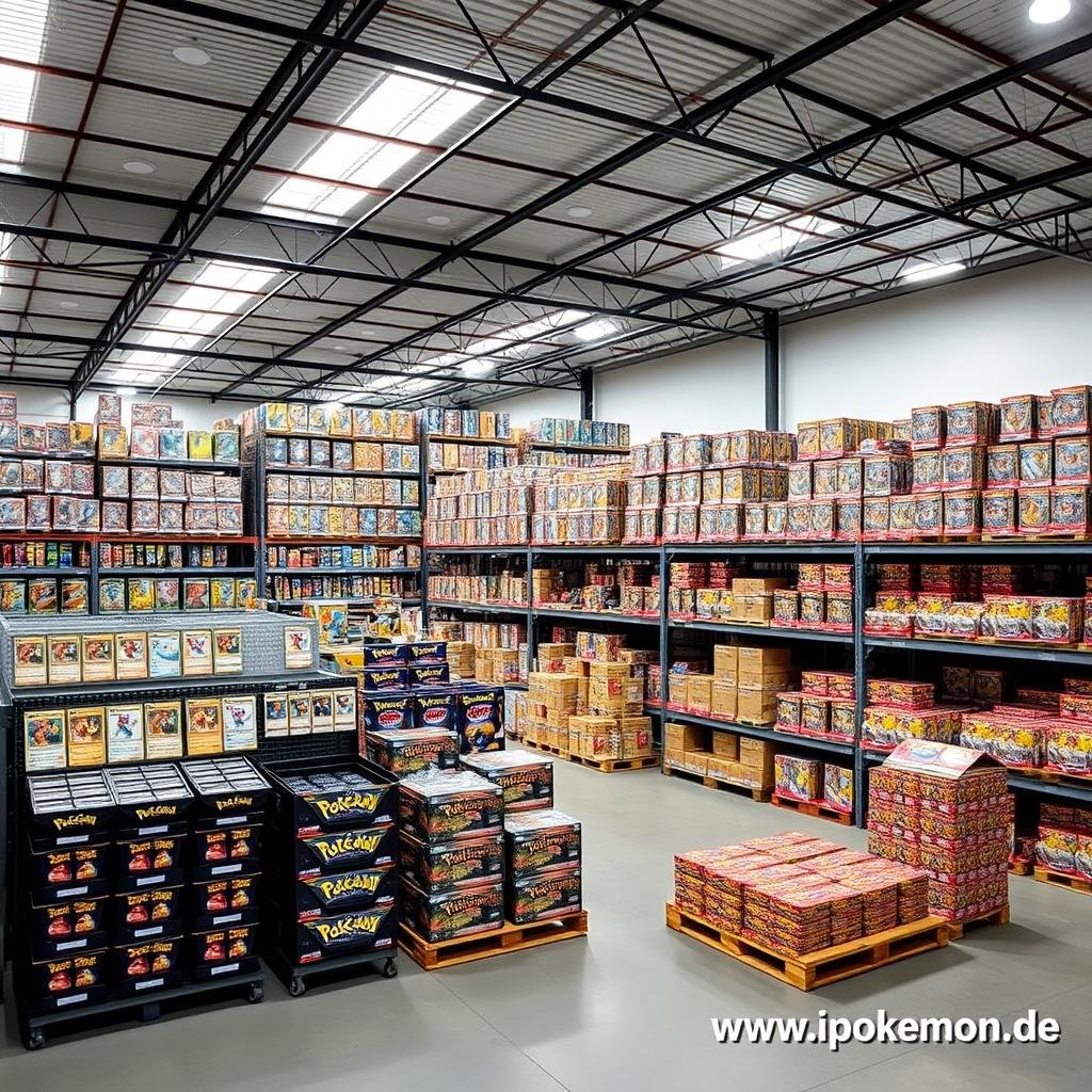 Großes Lager mit Pokémon Karten Produkten