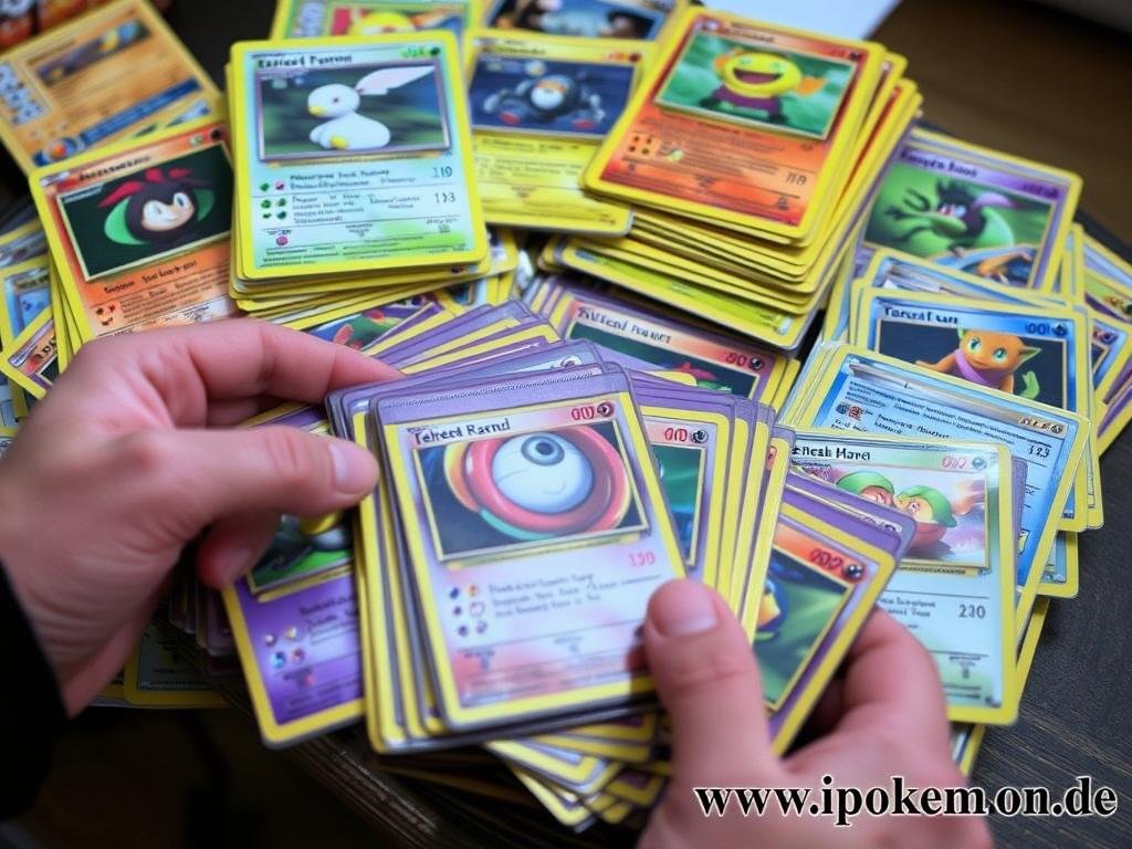 Gut erhaltene Second-Hand Pokémon Karten