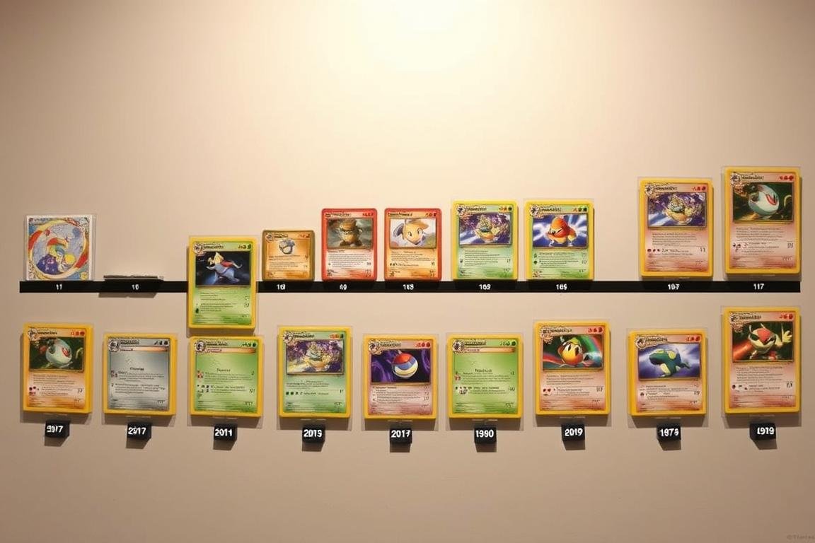 Historische Pokémon TCG Karten aus verschiedenen Generationen