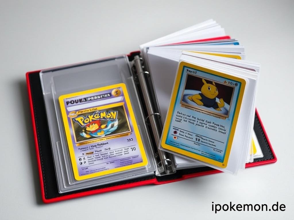 Hochwertiger Sammelordner mit Pokémon Karten