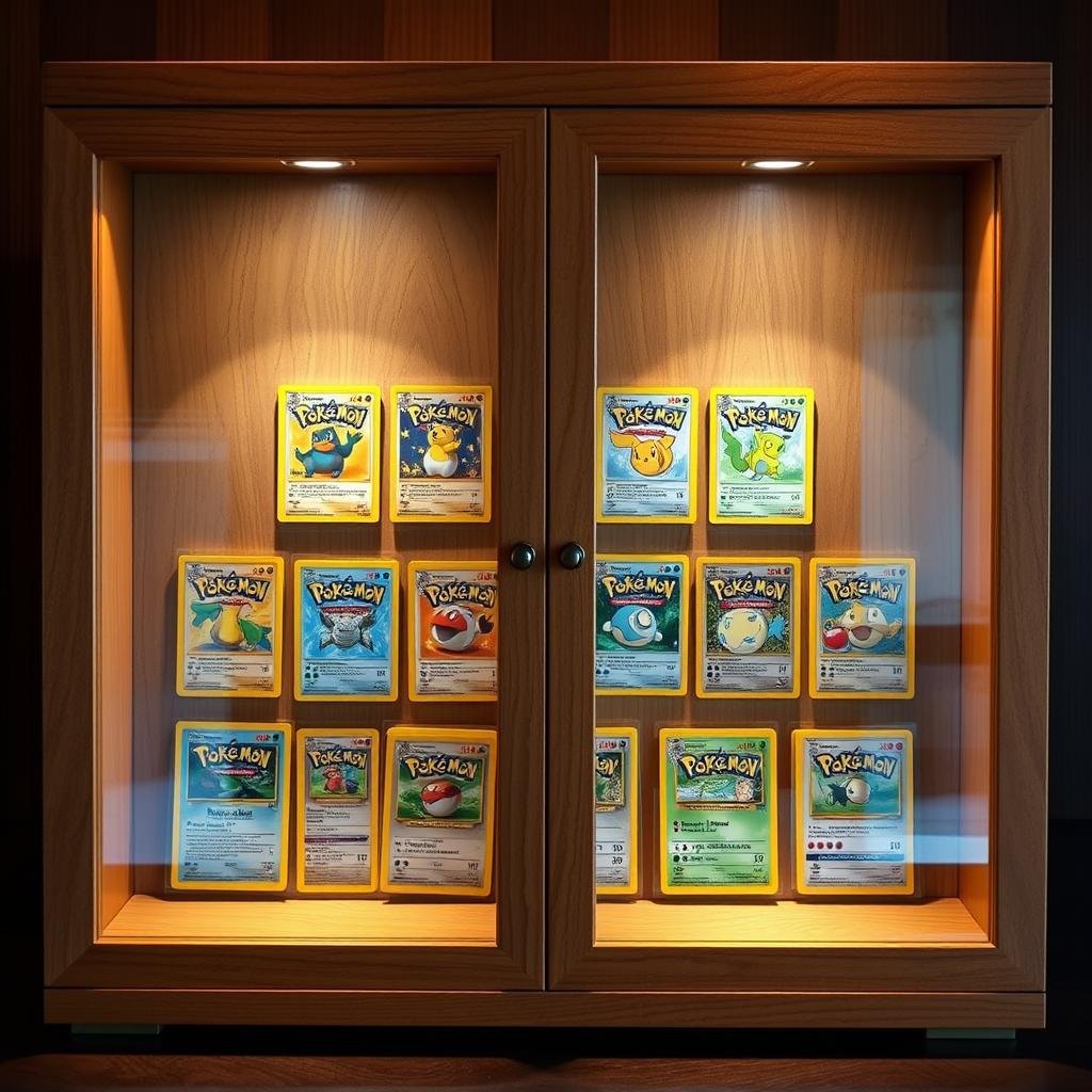 Holz-Display für Pokémon Karten