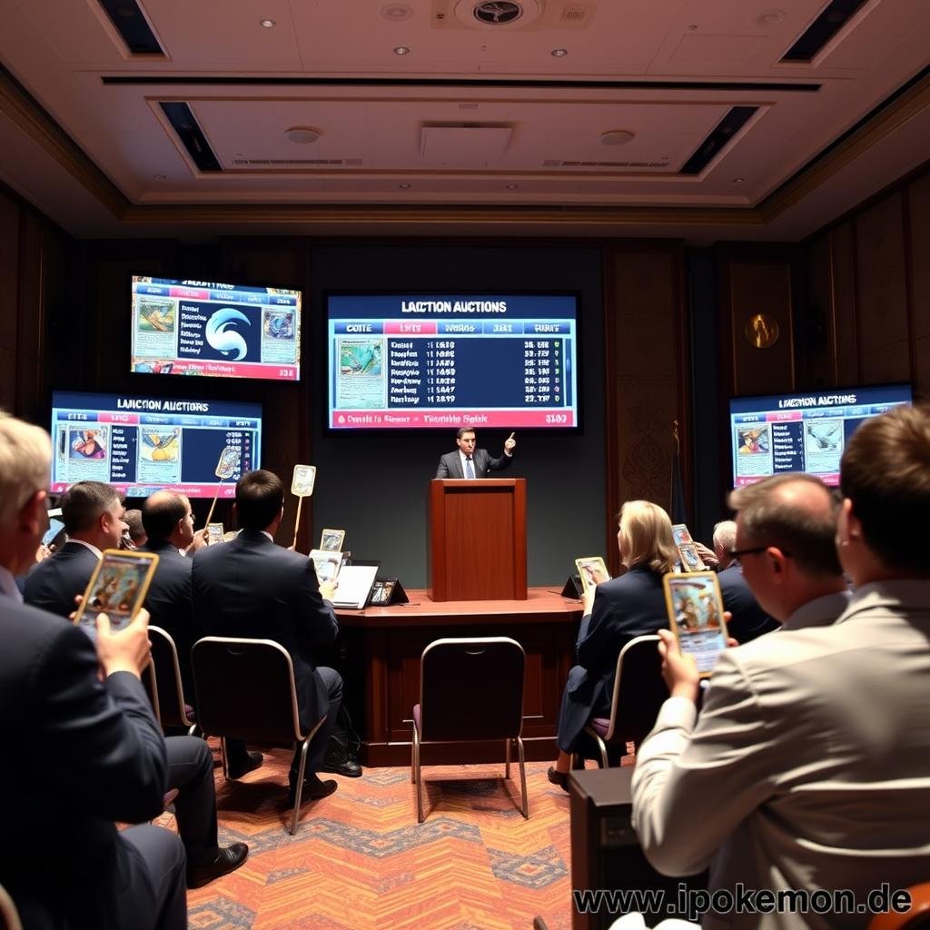Internationale Auktion für seltene Pokémon Karten