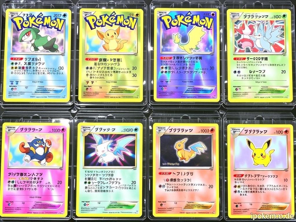 Japanische limitierte Pokémon Karten mit exklusivem Artwork