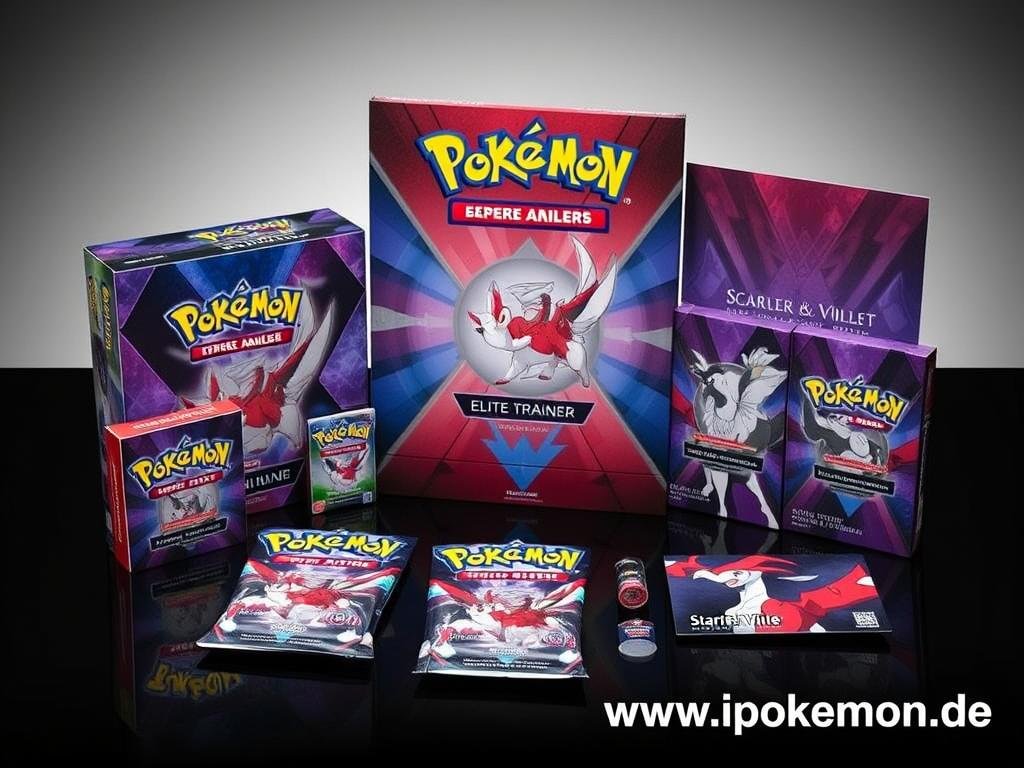 Karmesin & Purpur 151 Elite Trainer Box mit originalen 151 Pokémon
