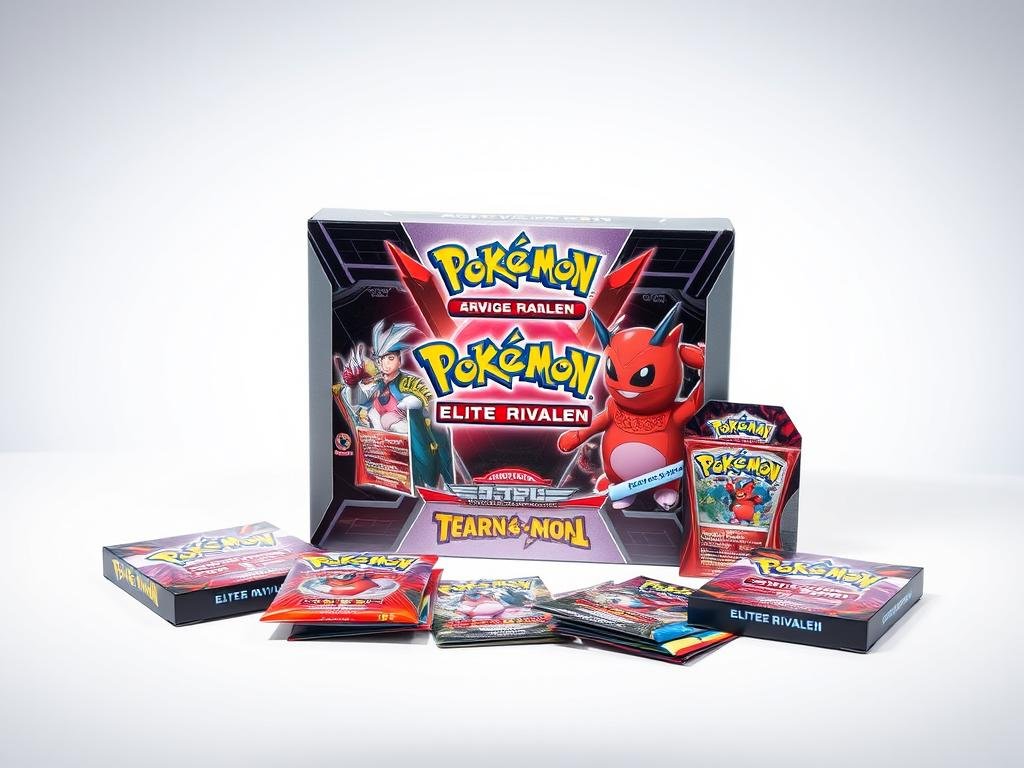 Karmesin & Purpur: Ewige Rivalen Elite Trainer Box mit Team Rocket Artwork