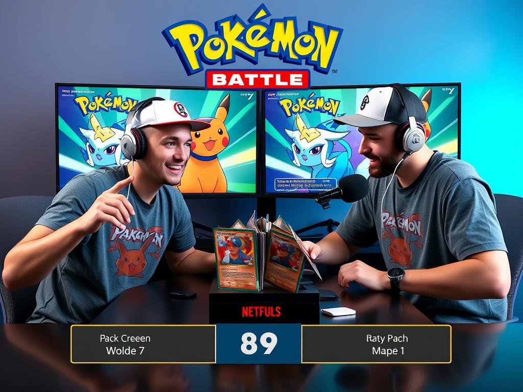 Kollaboration zwischen Pokémon Content Creators bei einem Pack Battle