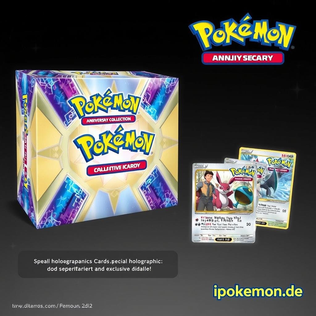 Kommende limitierte Pokémon Karten Edition: Jubiläumskollektion