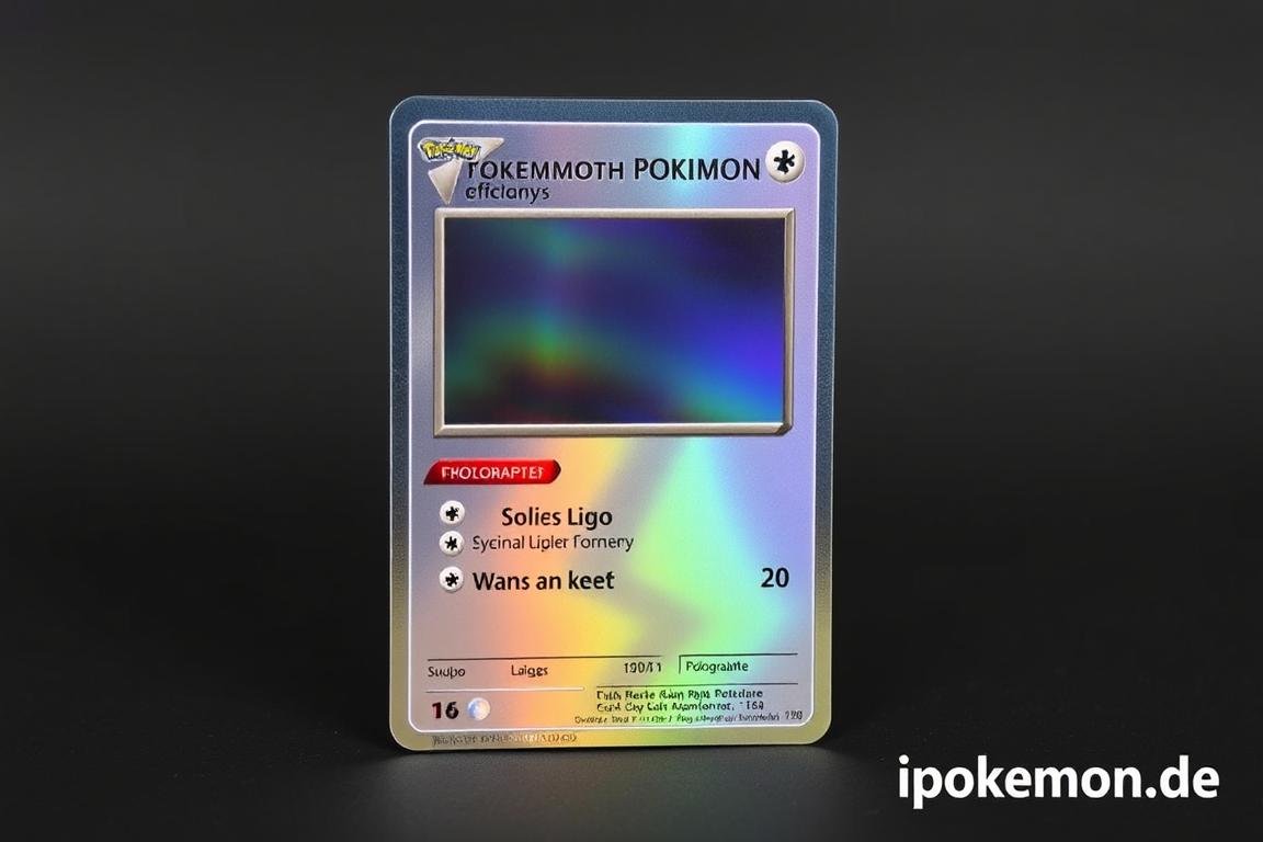 Limited Edition Pokémon Karte mit spezieller Prägung
