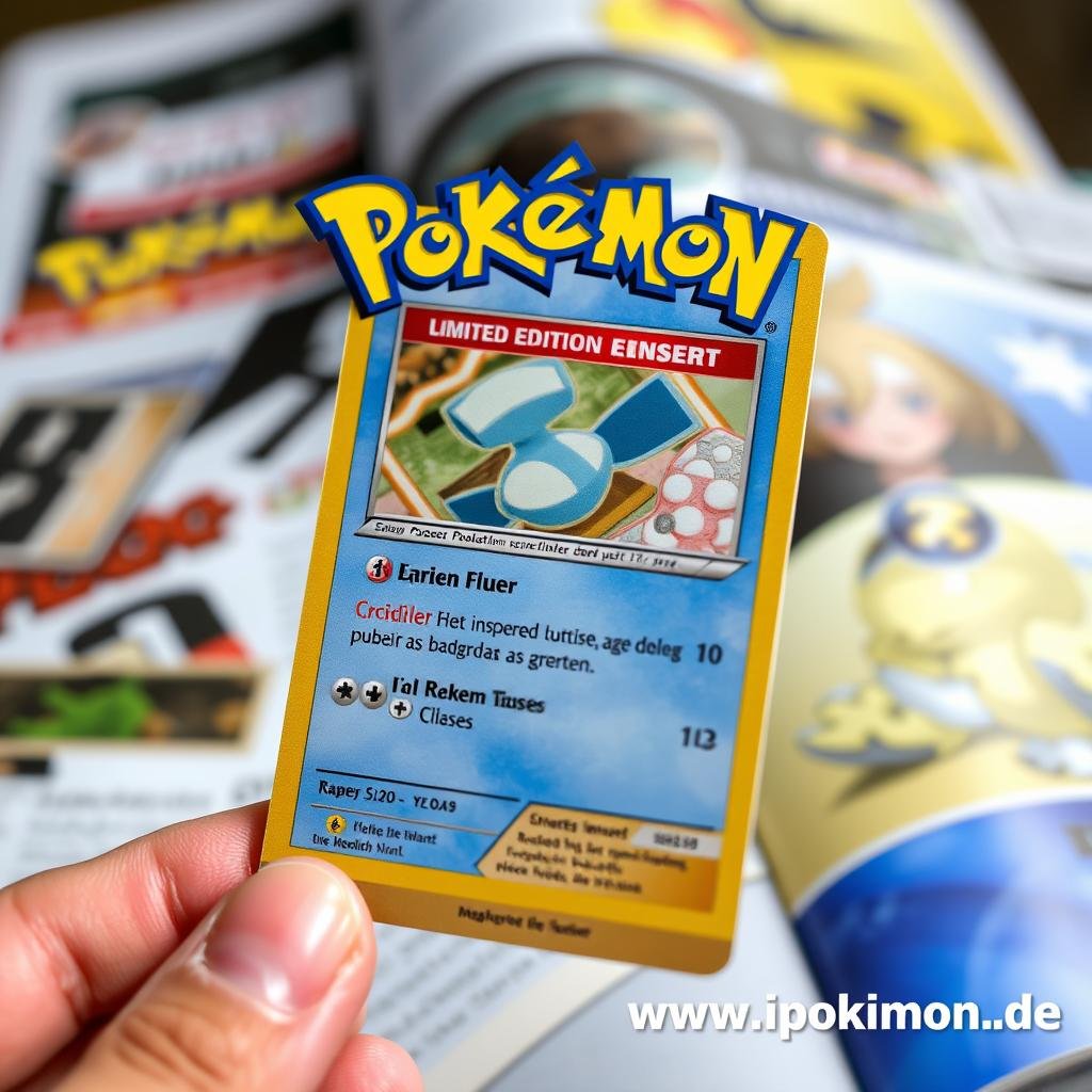 Limitierte Pokémon Karte aus Magazin-Beilage