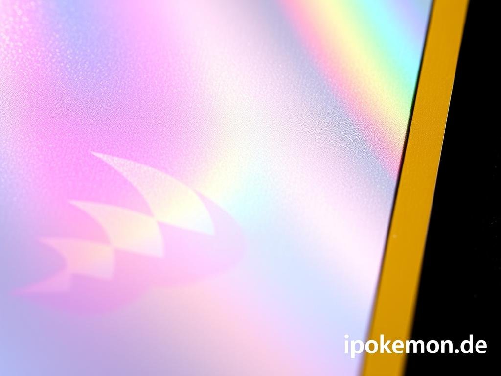 Limitierte Pokémon Karte mit Hologramm-Effekt