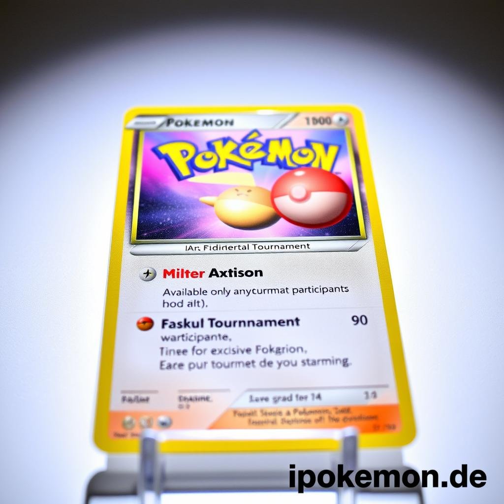 Limitierte Pokémon Promo-Karte aus Turnier