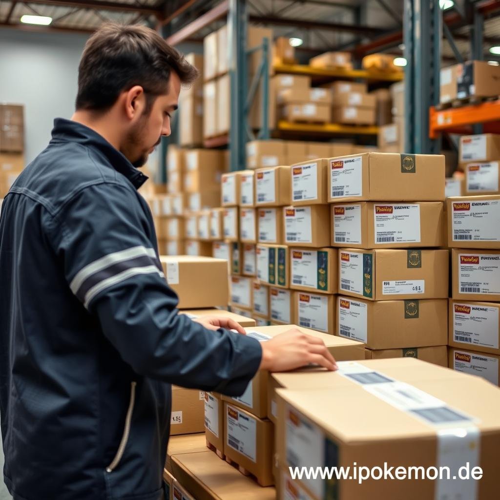 Logistik und Versand im Pokémon Karten Großhandel mit schneller Lieferung