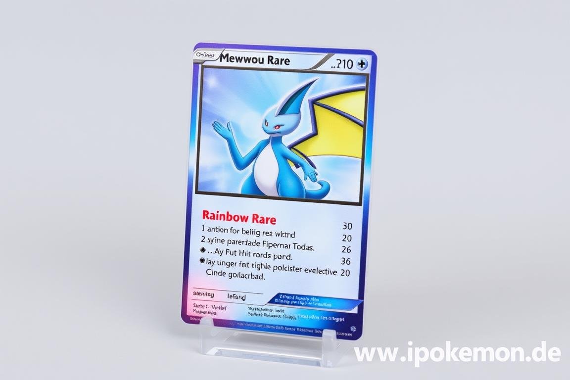 Mewtu GX Rainbow Rare Karte