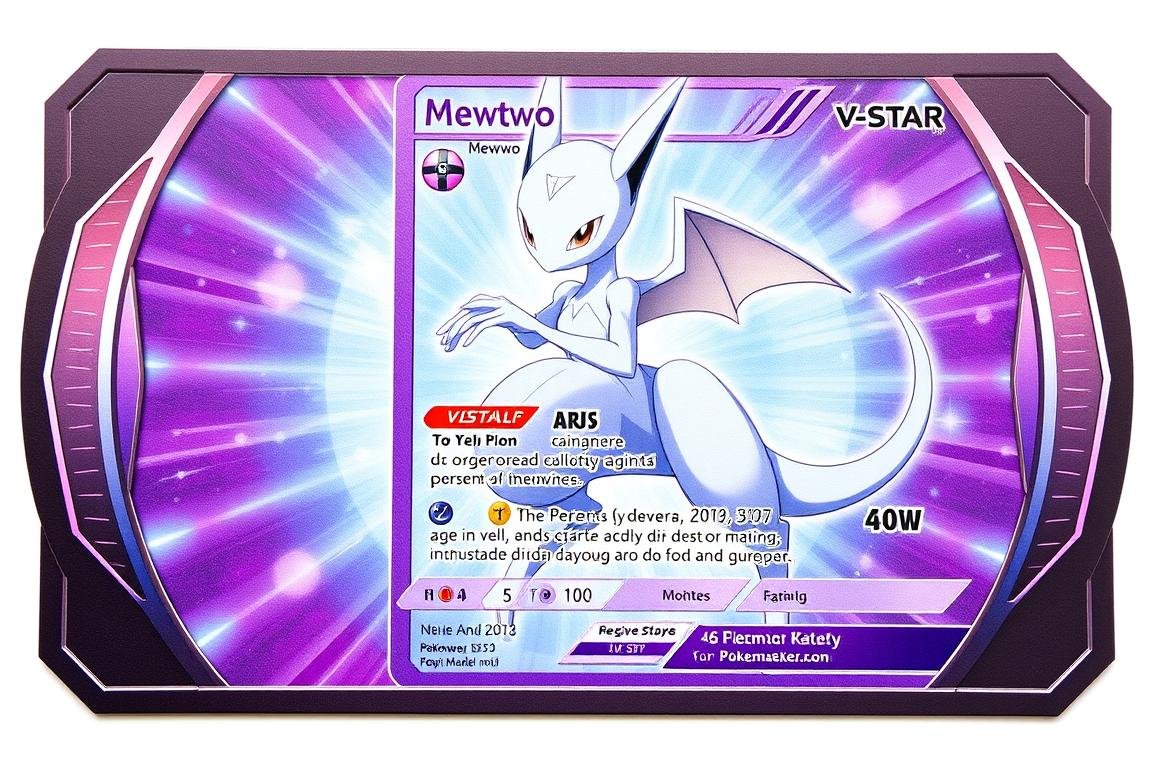 Mewtu VSTAR Pokémon Karte aus Astralglanz
