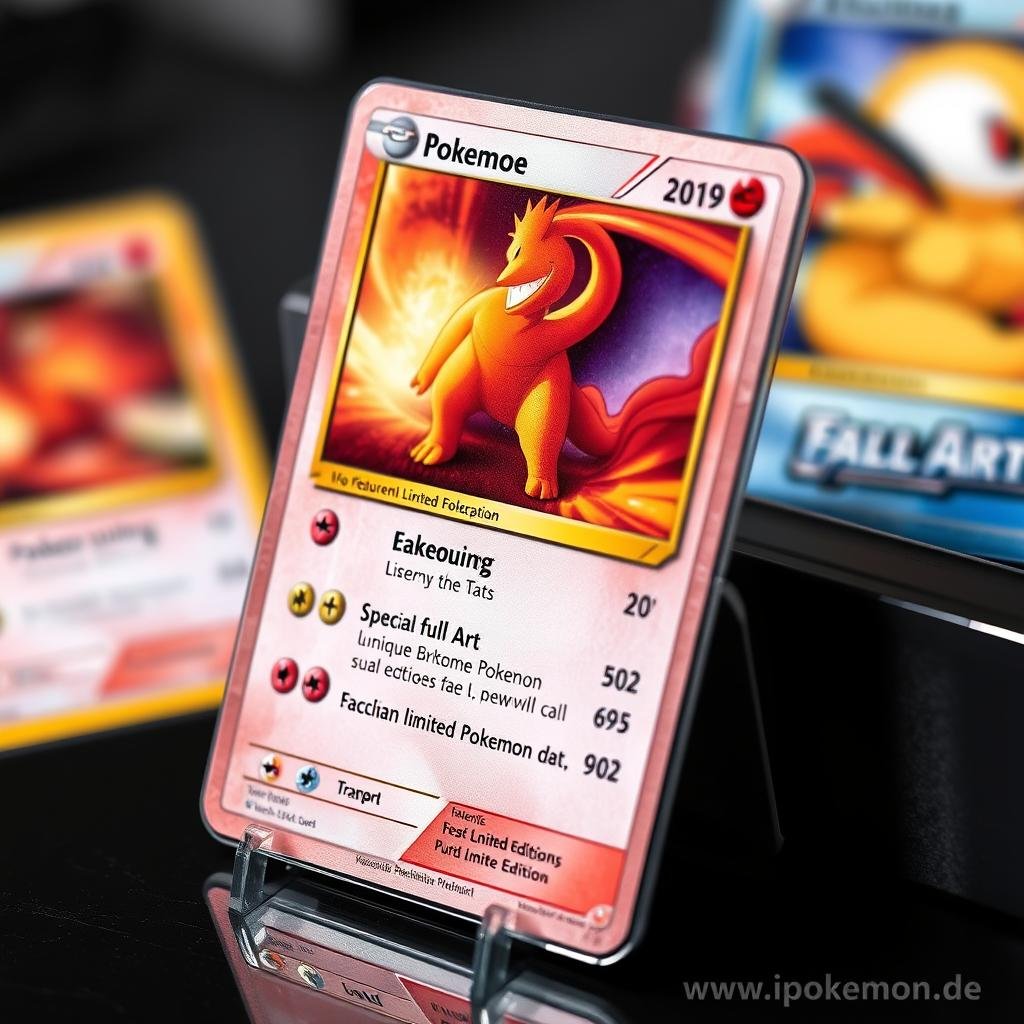 Moderne Pokémon Karte mit spezieller Illustration