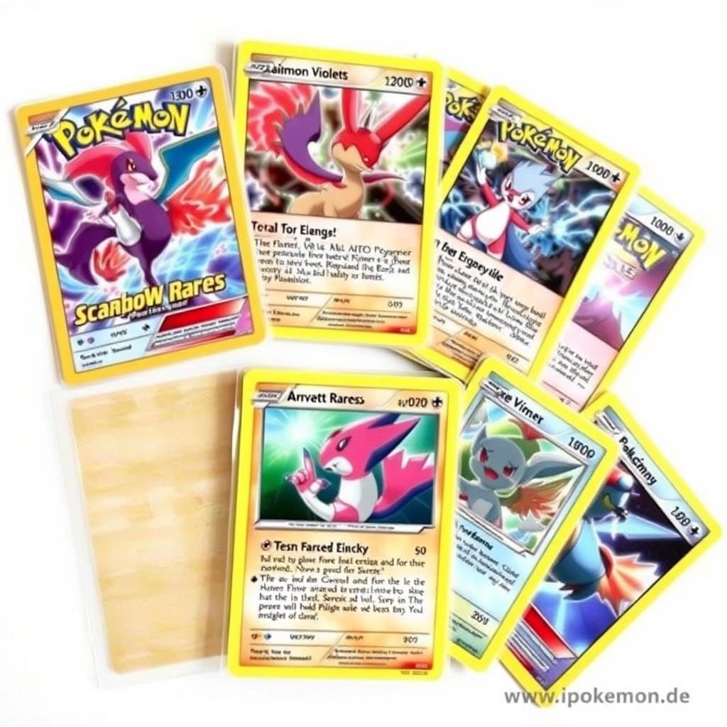 Moderne Pokémon Karten mit neuen Designs