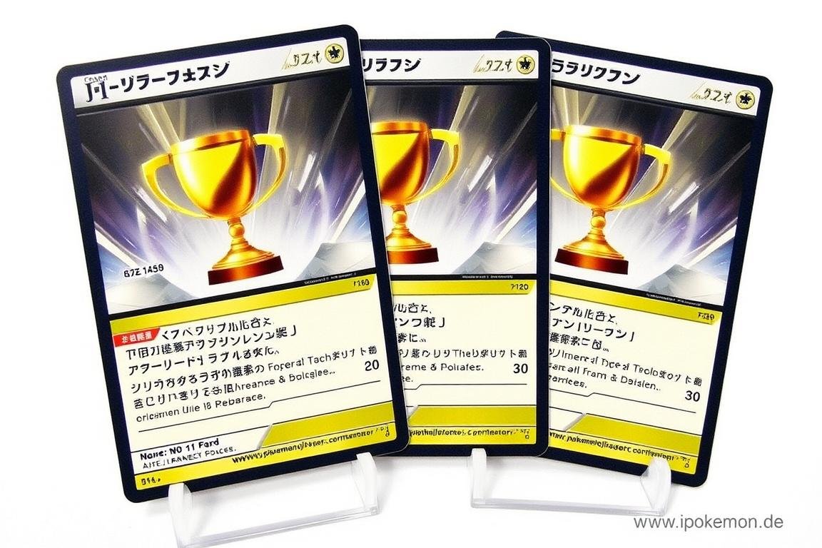 No. 1 Trainer Karte von einem japanischen Turnier