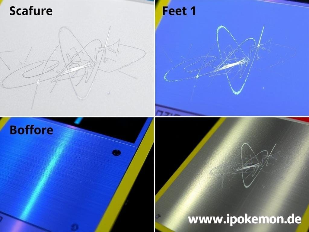 Oberflächenprüfung bei Pokémon Karten