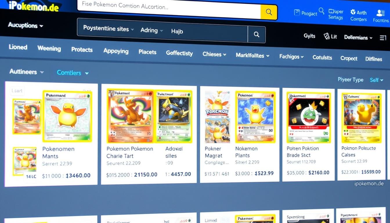 Online-Auktion für seltene Pokémon Karten